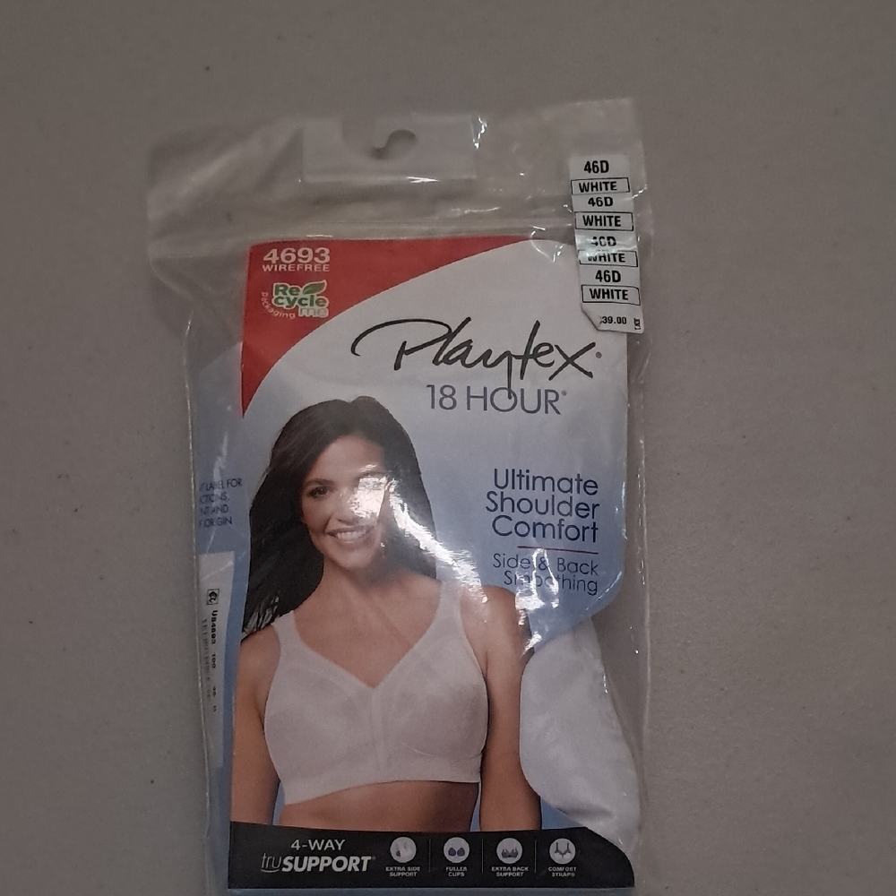 Playtex 18 Hour White Ultimate Comfort Bra